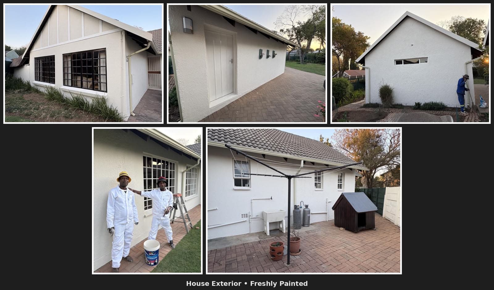 House exterior freshly painted